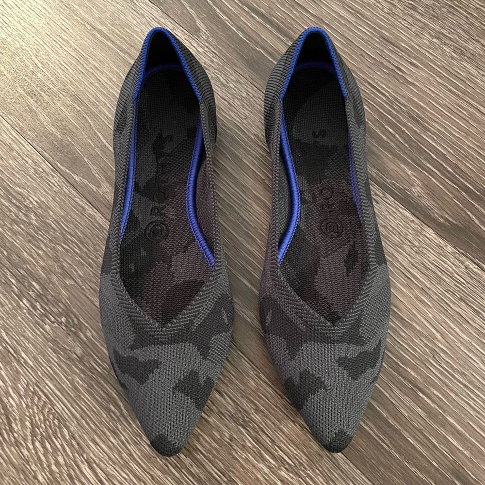 Rothy's The Point Dark Camo Grey